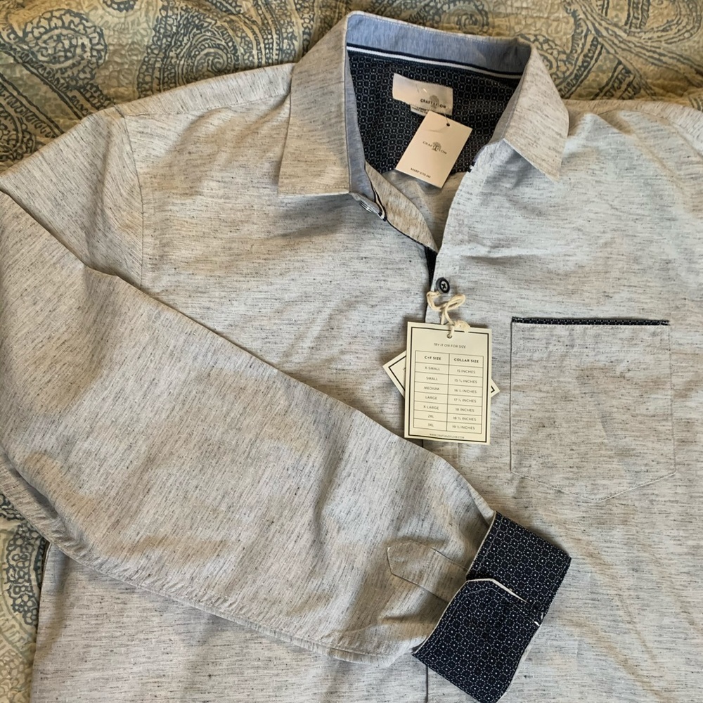 NWT Craft Flow Stylish Button Up